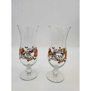 Royal Caribbean Hurricane Halloween Daquiri Glass - 1 Pair
